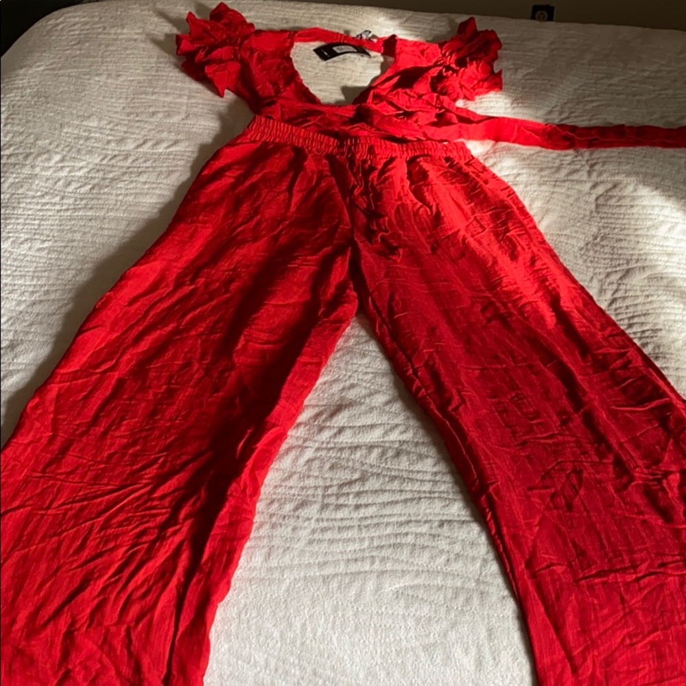 Fashion Nova red two piece